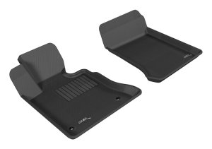 Mercedes-Benz GLK-Class Floor Mats - Front - 3D MAXpider - Kagu - Black - `09-`12